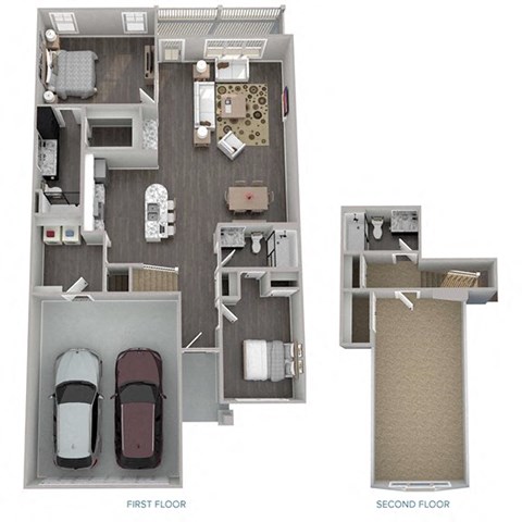 Floor plan for 3 beds, 3 baths, 1894 sqft